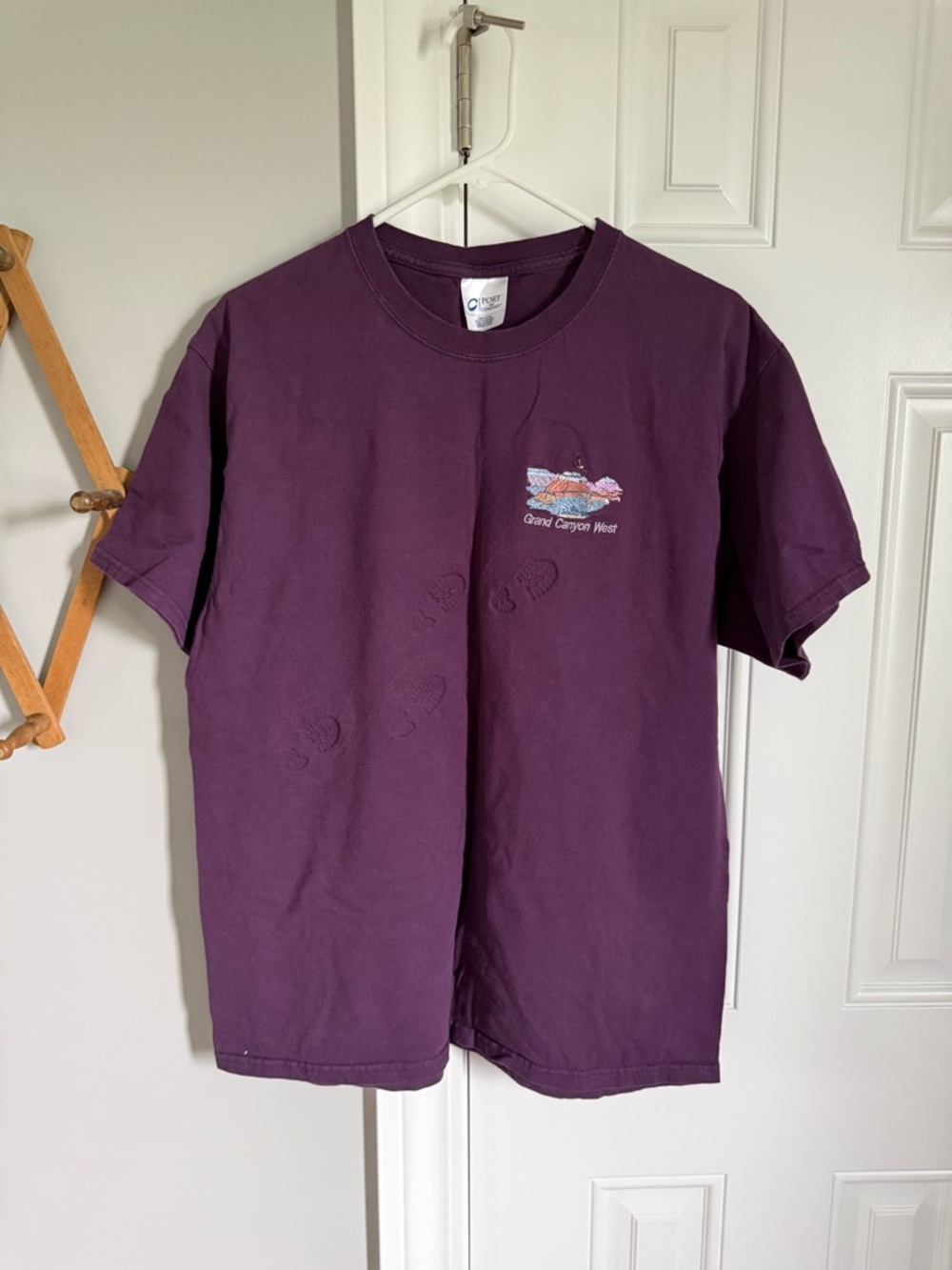Port and Company Plum Short Sleeve Graphic Tee